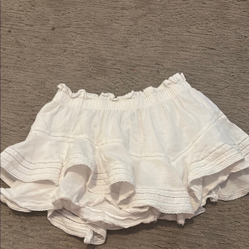 White Ruffled Skirt